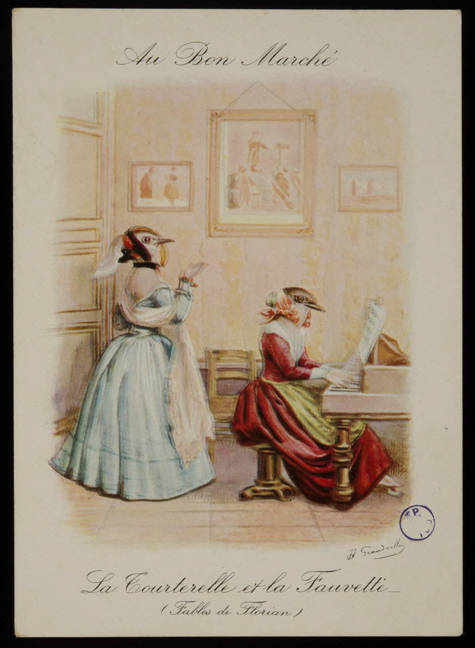 estampe La Tourterelle et la Fauvette 1982.11.47 Photo