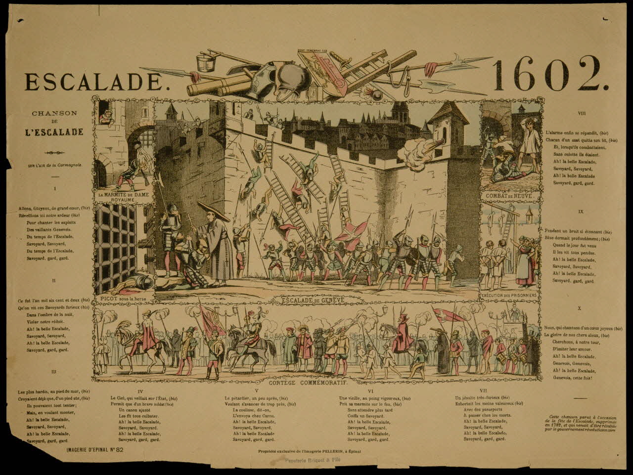 estampe ESCALADE. 1602. 1982.11.58 Photo