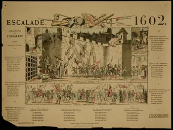 estampe ESCALADE. 1602. 1982.11.58 Photo