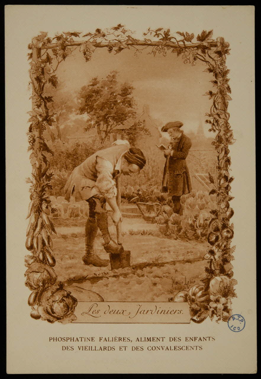 estampe Les deux Jardiniers. 1982.11.95 Photo