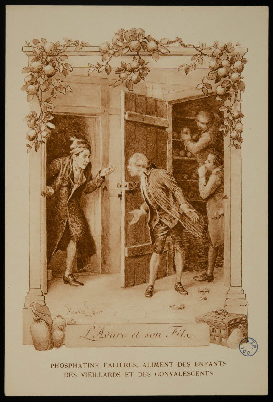 estampe L'Avare et son Fils. 1982.11.96 Photo