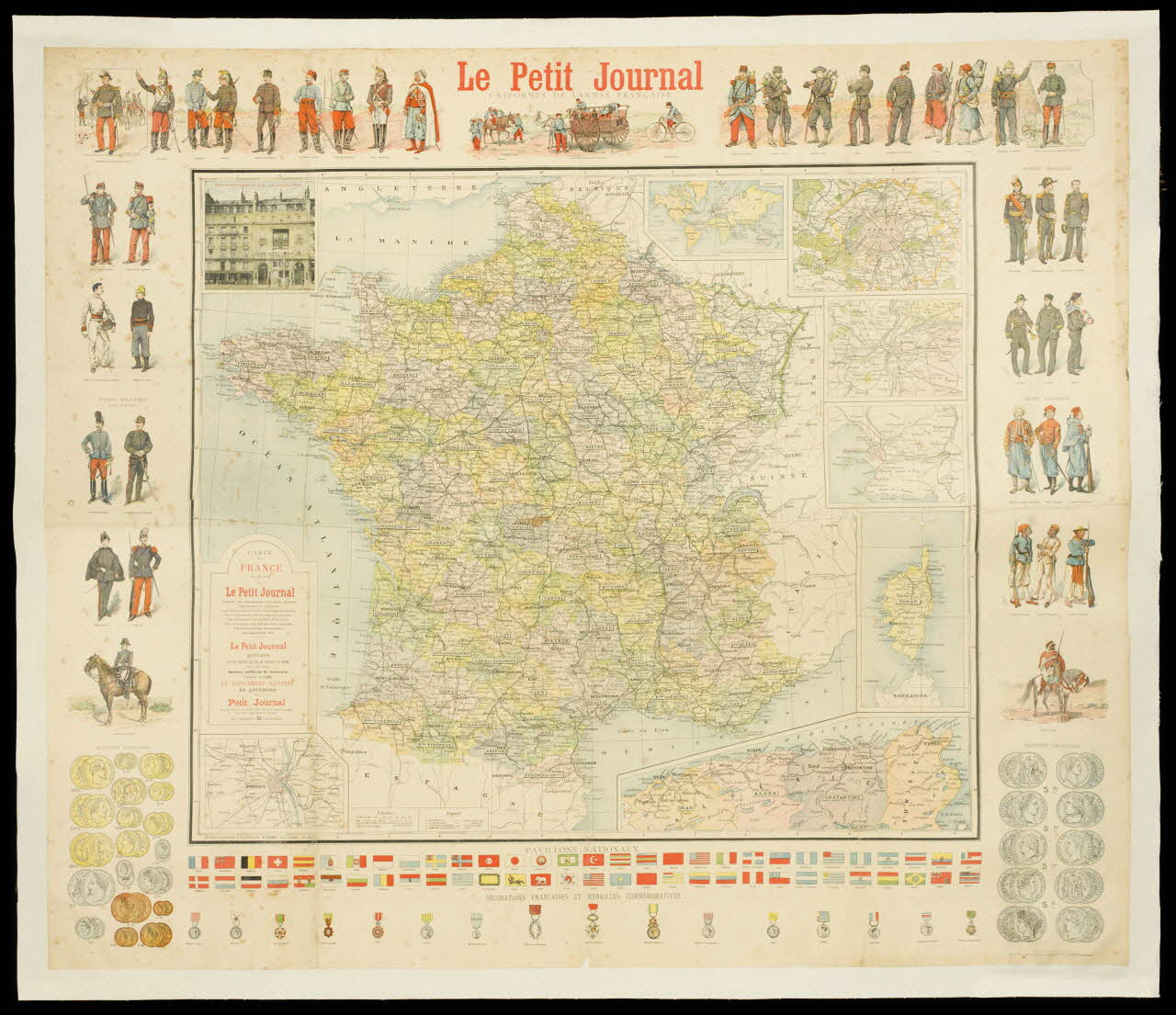 Carrier Ed. ; Guibal A. ; Charaire et Cie affiche Le Petit Journal  UNIFORMES DE L'ARMÉE FRANÇAISE France 1895-1914 1982.13.5 Photo