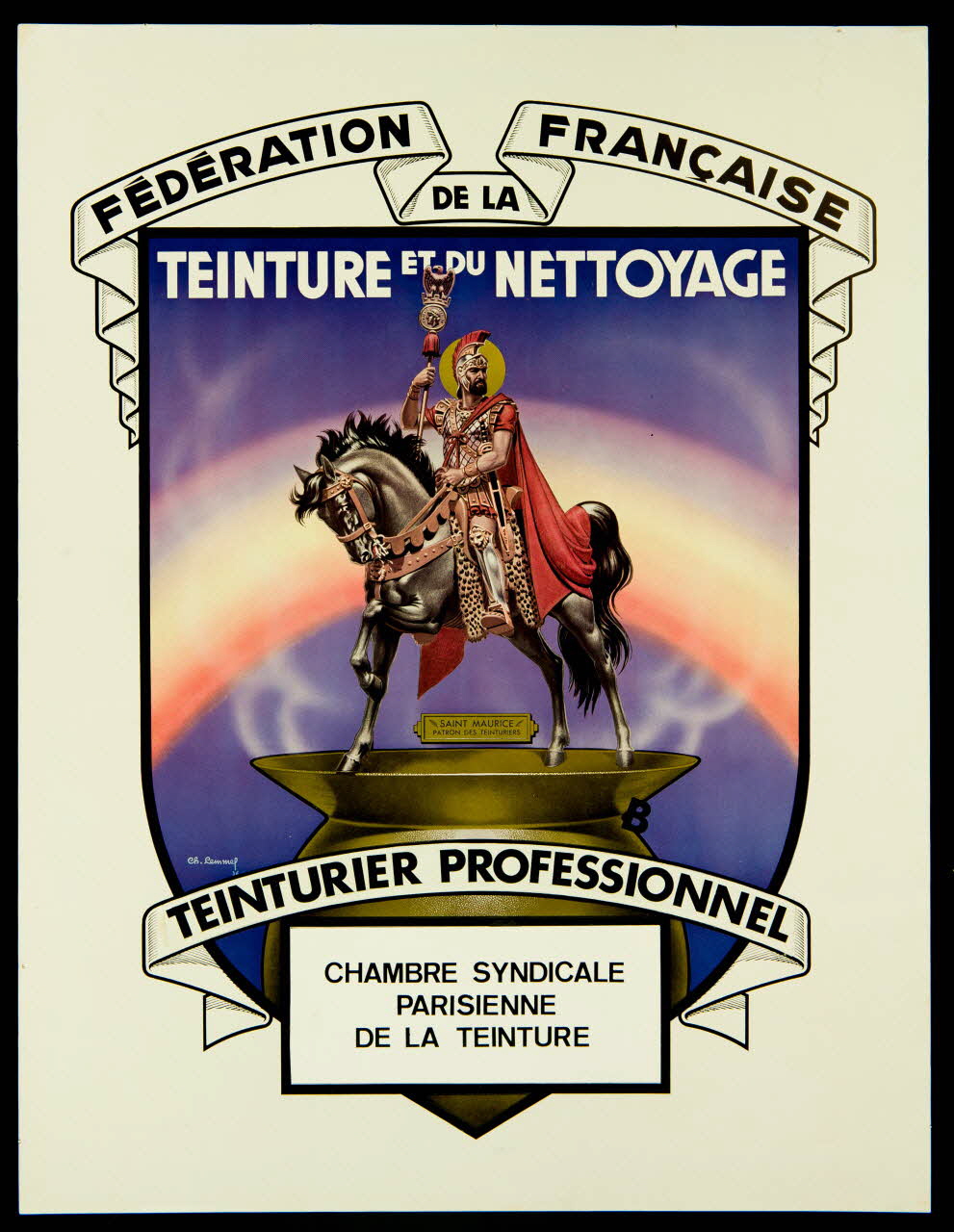 estampe FEDERATION FRANCAISE  DE LA  TEINTURE ET DU NETTOYAGE 1982.17.227 Photo