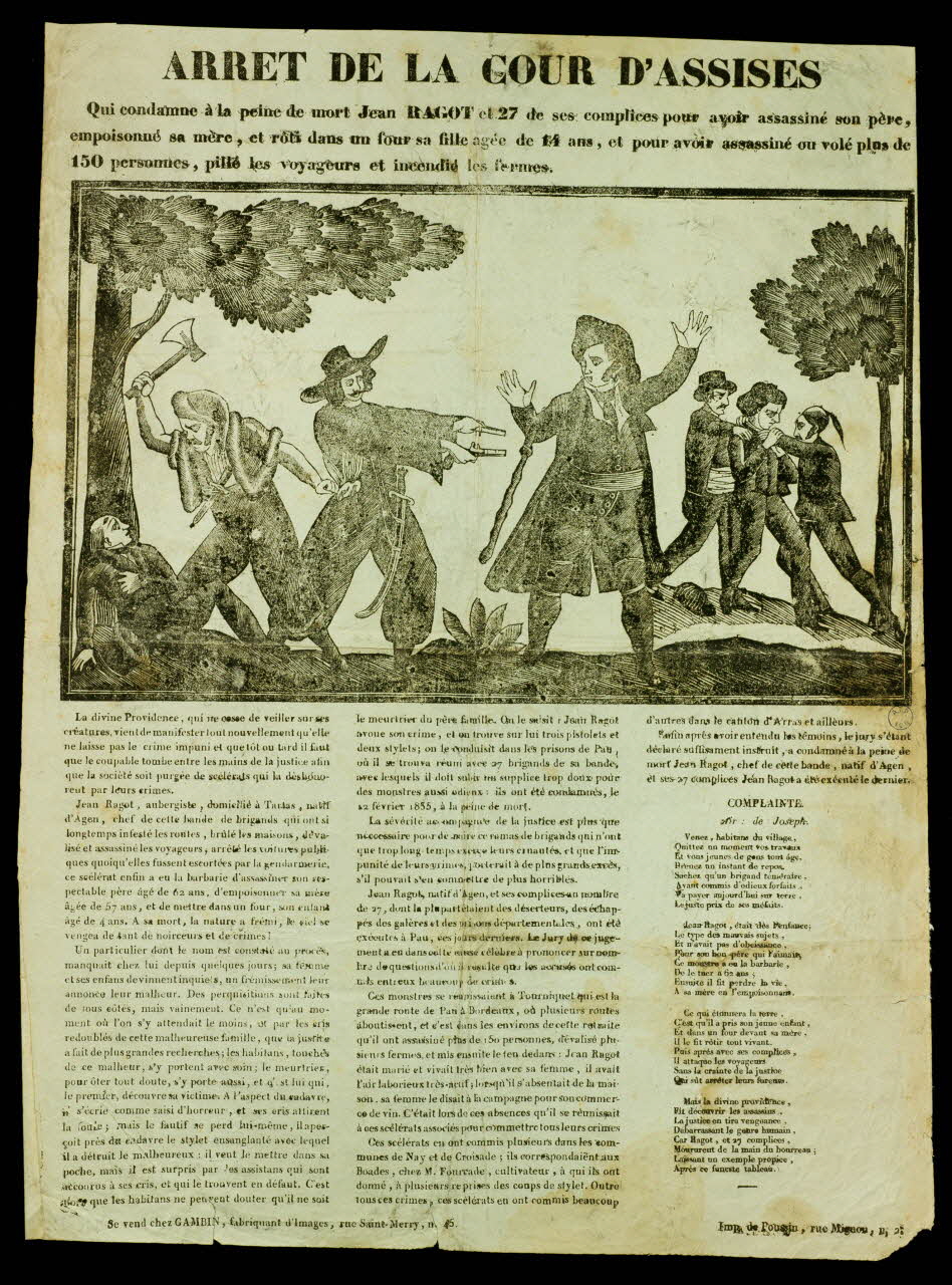 estampe ARRET DE LA COUR D'ASSISES 1982.19.4 Photo