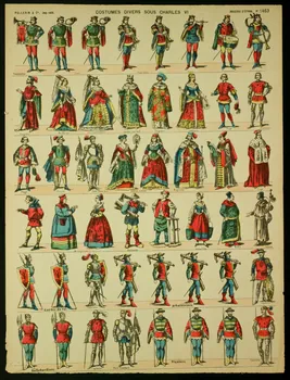 estampe COSTUMES DIVERS SOUS CHARLES VI 1982.3.188  Photo