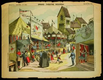 estampe GRAND THEATRE NOUVEAU Fond de Fête foraine 1982.3.231 Photo