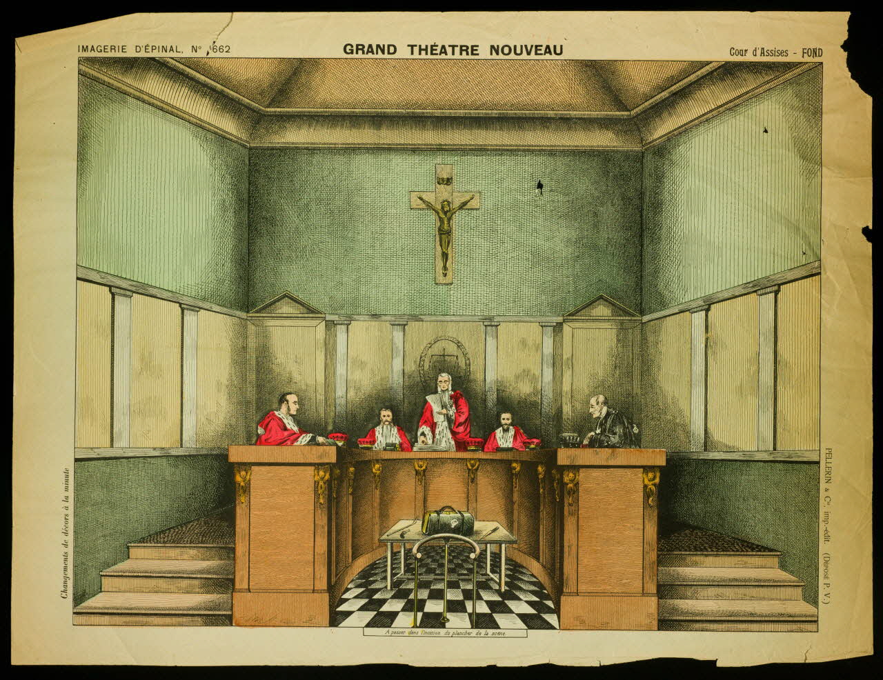 estampe GRAND THEATRE NOUVEAU Cour d'Assises - FOND 1982.3.233 Photo