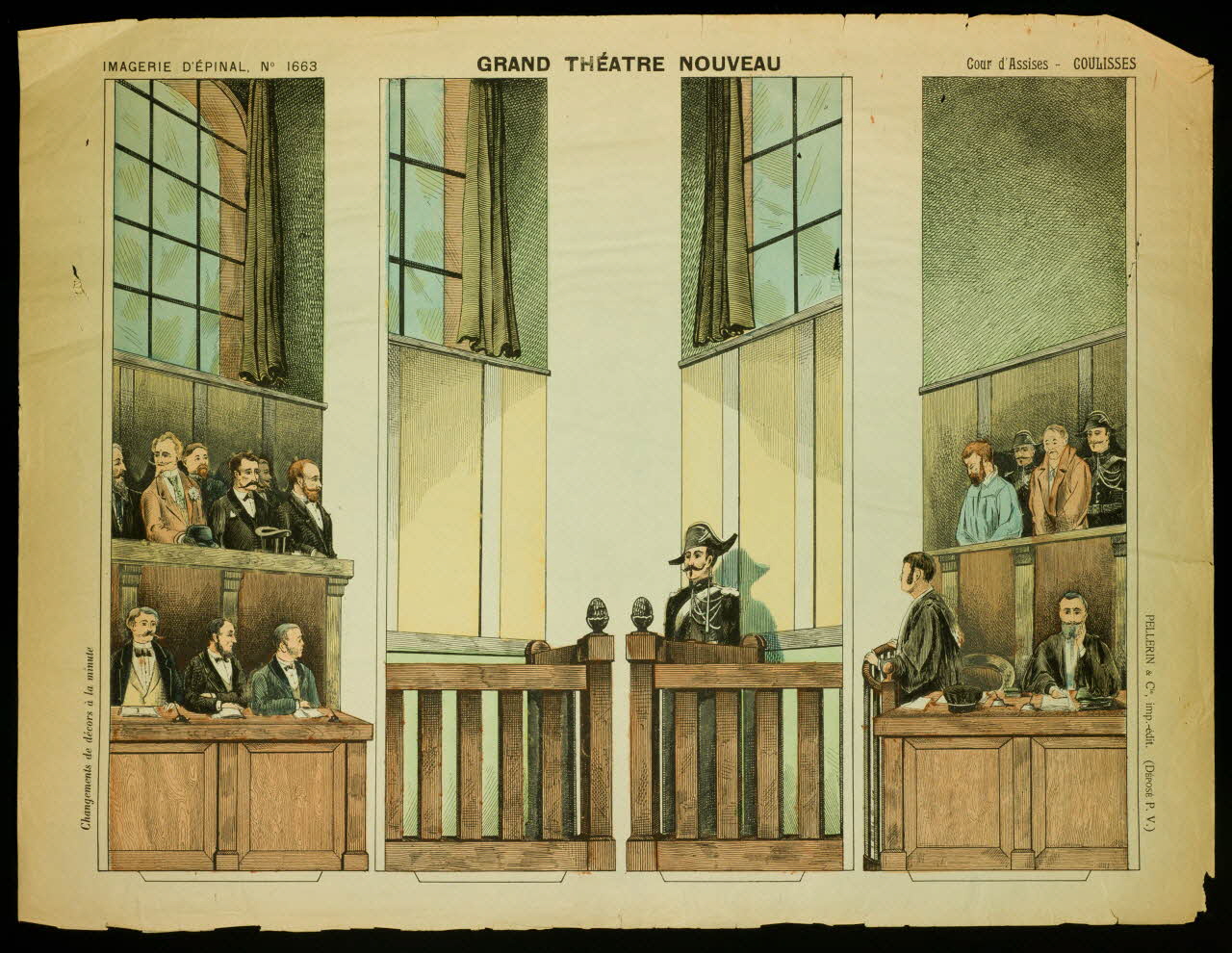 estampe GRAND THEATRE NOUVEAU Cour d'Assises - COULISSES 1982.3.234 Photo