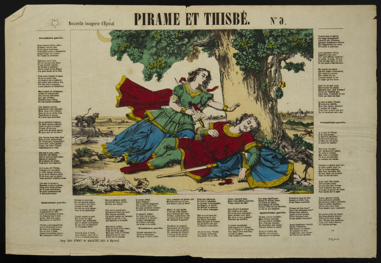 estampe PIRAME ET THISBE. 1982.3.239 Photo