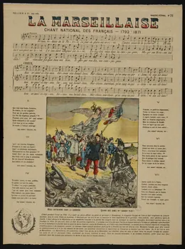 estampe LA MARSEILLAISE  CHANT NATIONAL DES FRANCAIS - 1792 : 1871 1982.3.255 Photo