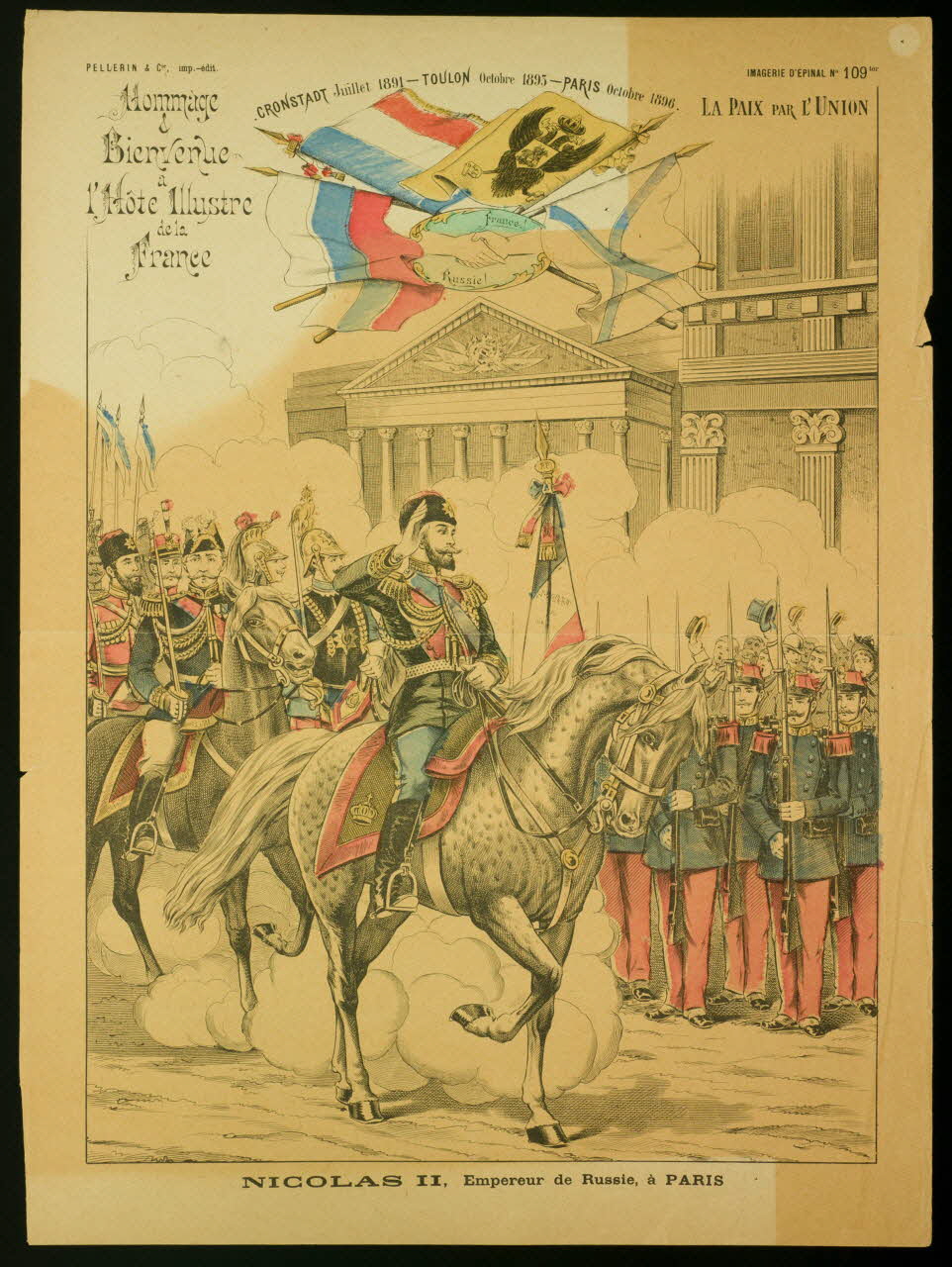 estampe NICOLAS II, Empereur de Russie, à PARIS 1982.3.266 Photo