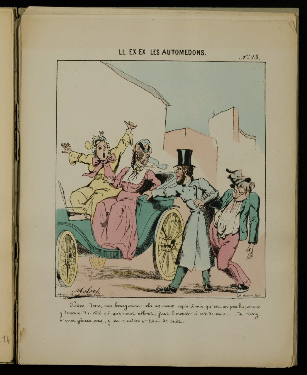 album Cocher imposant un homme ivre à deux clientes 1982.3.342.15 Photo