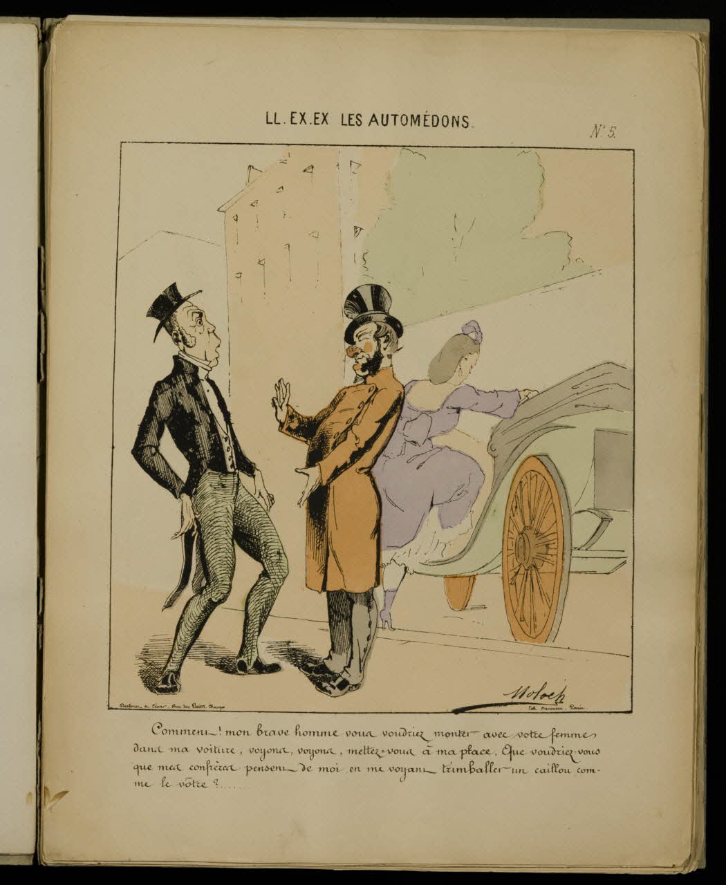 album Cocher refusant à un homme de monter avec sa femme 1982.3.342.7 Photo