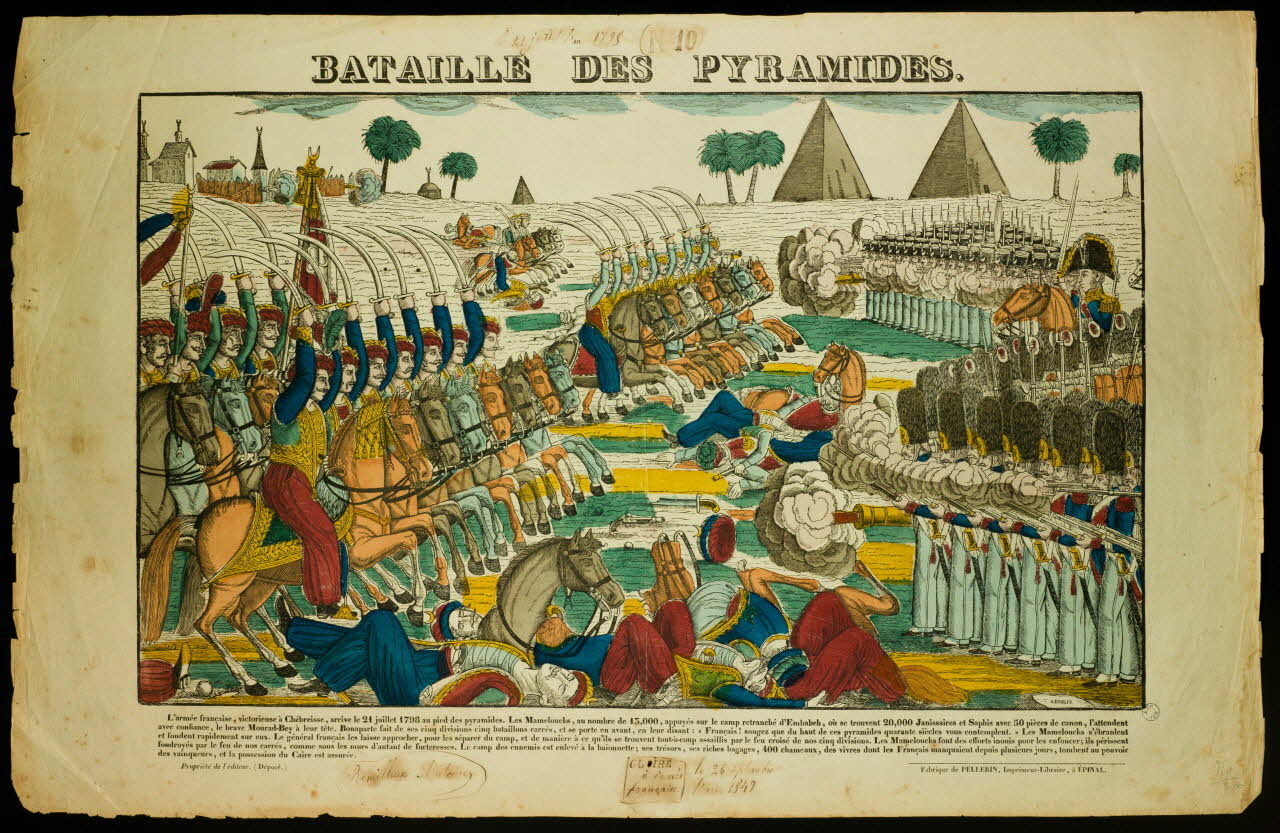 estampe BATAILLE DES PYRAMIDES. 1982.3.359 Photo