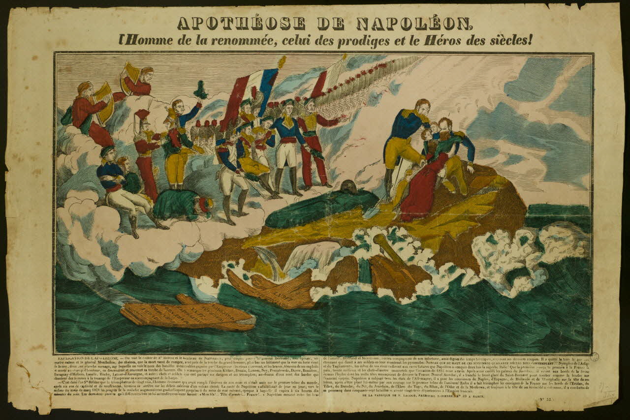 estampe APOTHEOSE DE NAPOLEON,  L'Homme de la renommée, celui des prodiges et le Héros des siècles! 1982.3.362 Photo