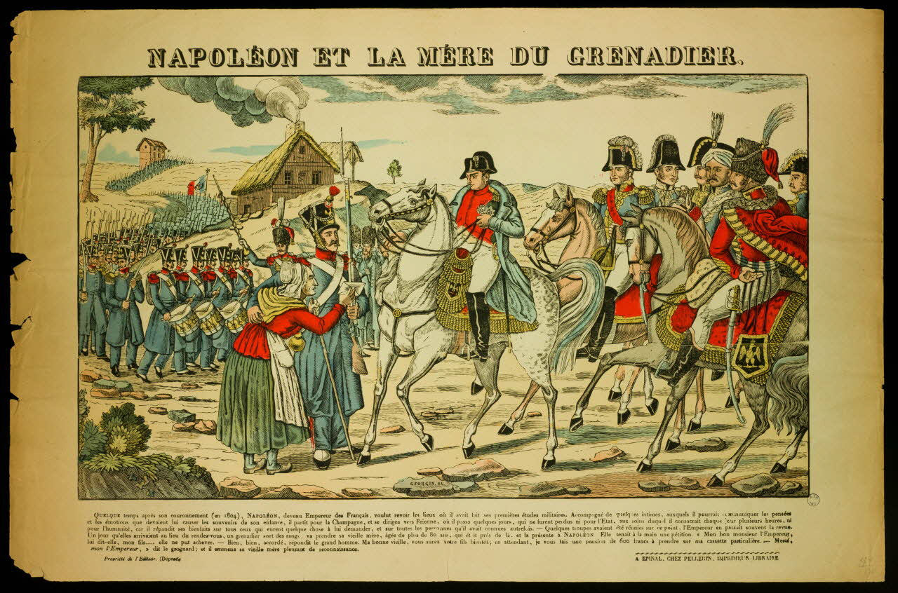 estampe NAPOLEON ET LA MERE DU GRENADIER. 1982.3.363 Photo