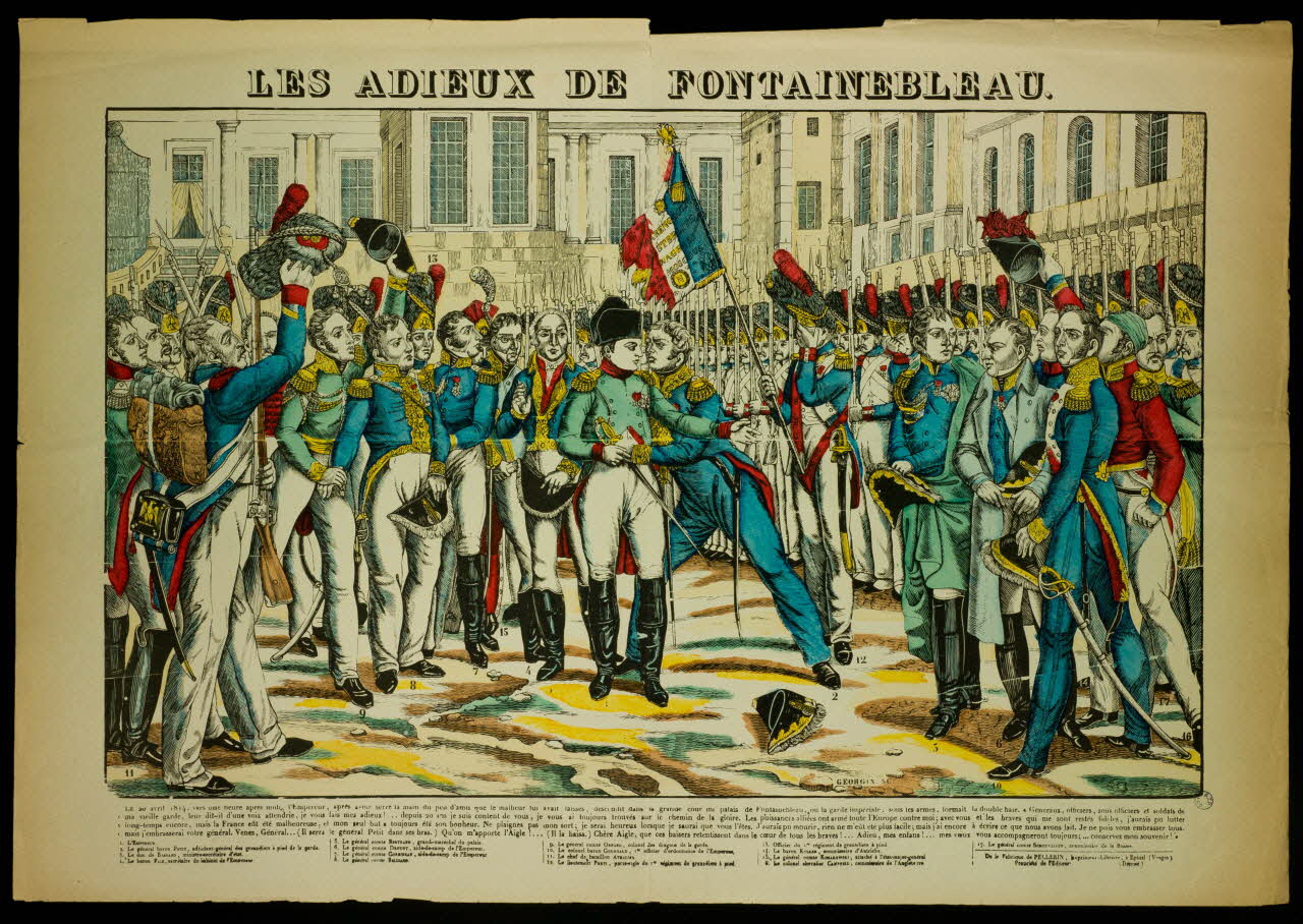 estampe LES ADIEUX DE FONTAINEBLEAU. 1982.3.379 Photo