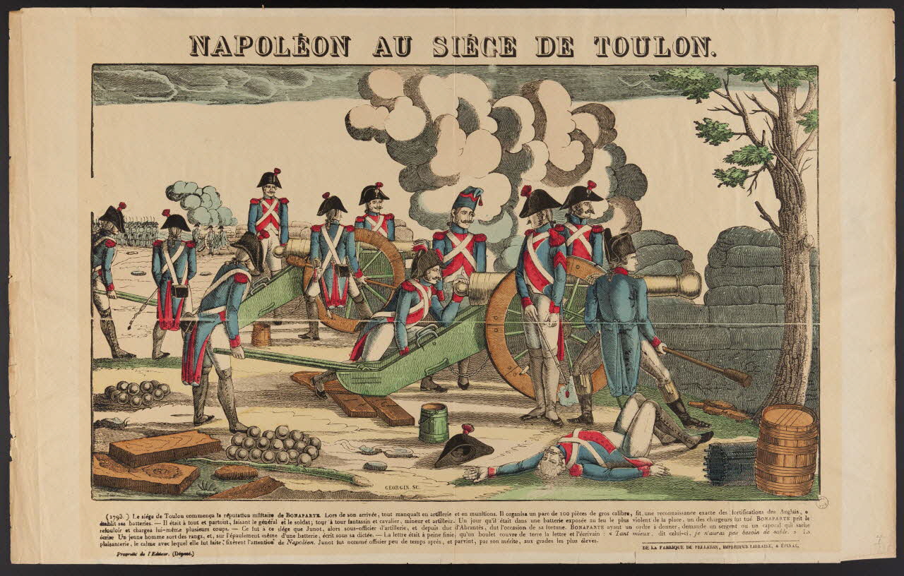 estampe NAPOLEON AU SIEGE DE TOULON. 1982.3.385 Photo