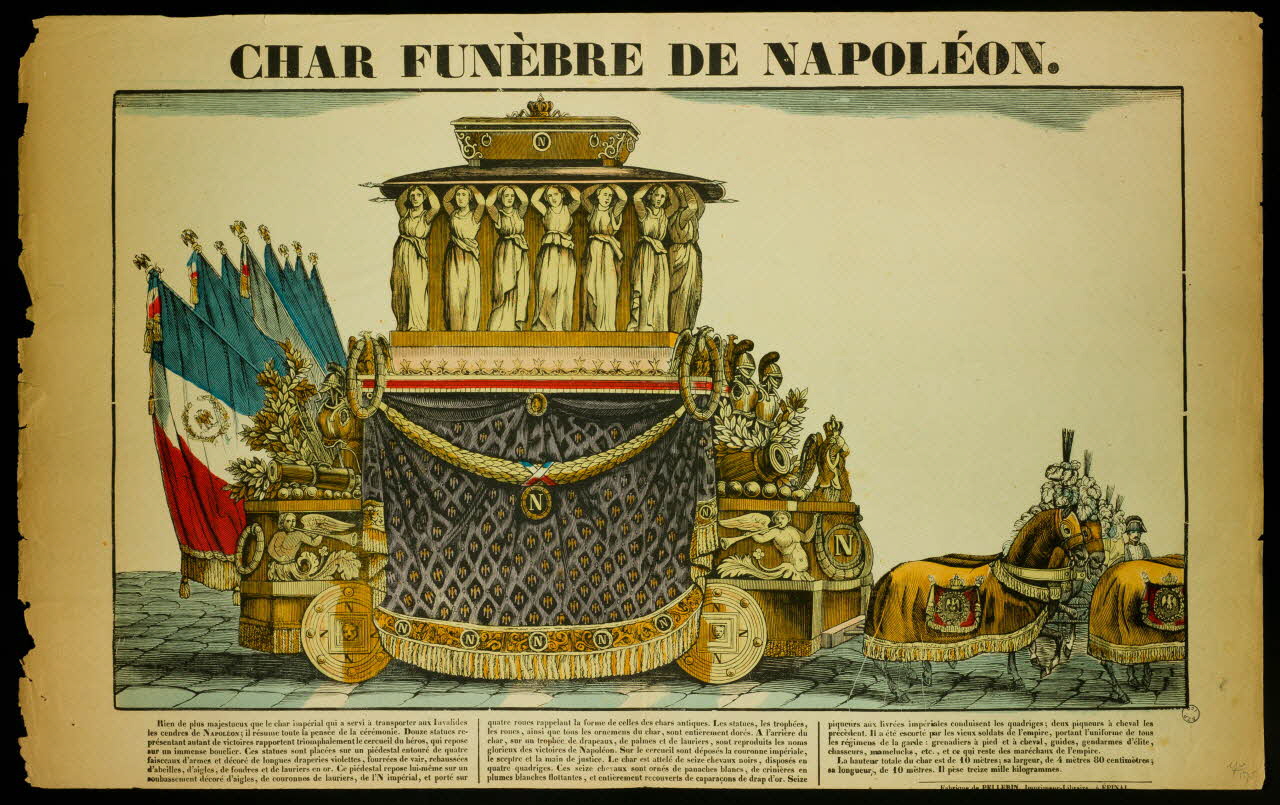 estampe CHAR FUNEBRE DE NAPOLEON. 1982.3.387 Photo