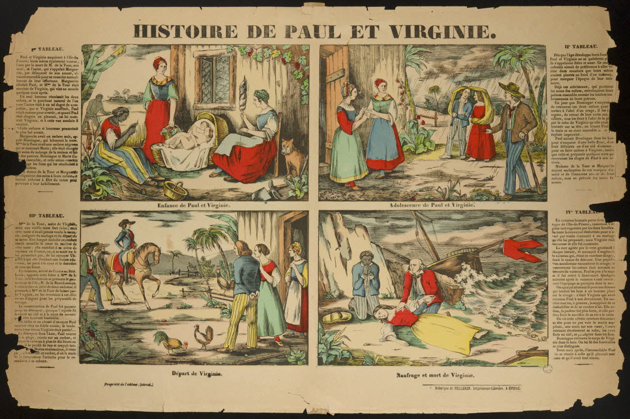estampe HISTOIRE DE PAUL ET VIRGINIE. 1982.3.390 Photo