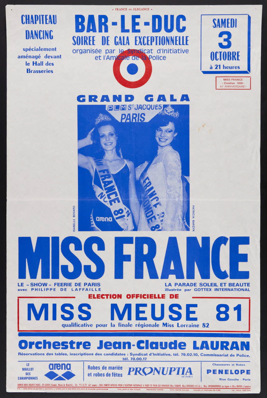 estampe MISS FRANCE 1982.32.18 Photo