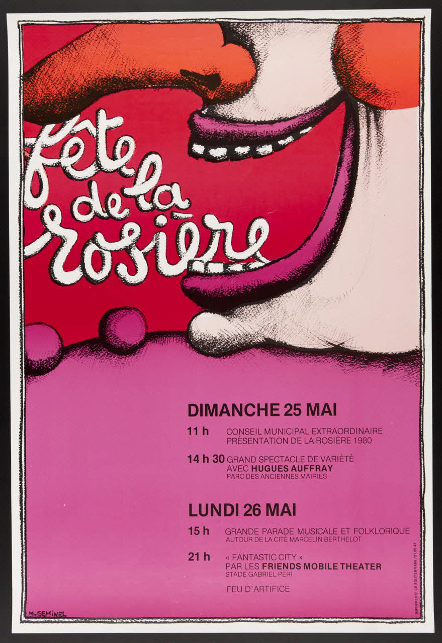 estampe fête  de la  rosière 1982.32.2 Photo