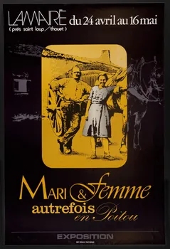 estampe MARI & Femme  autrefois  en Poitou  EXPOSITION 1982.40.14  Photo