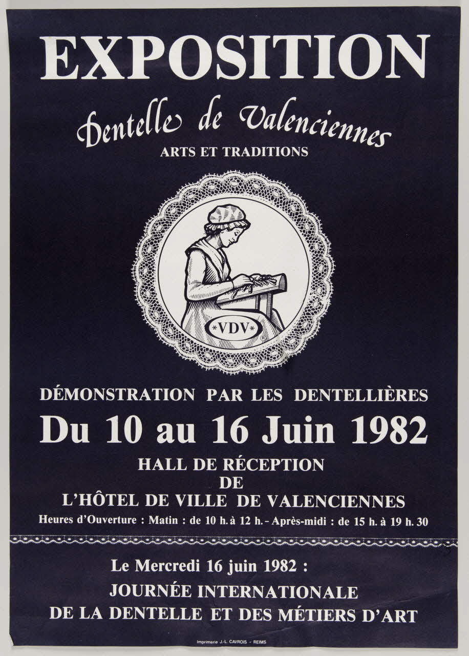 estampe Dentelle de Valenciennes 1982.40.22 Photo