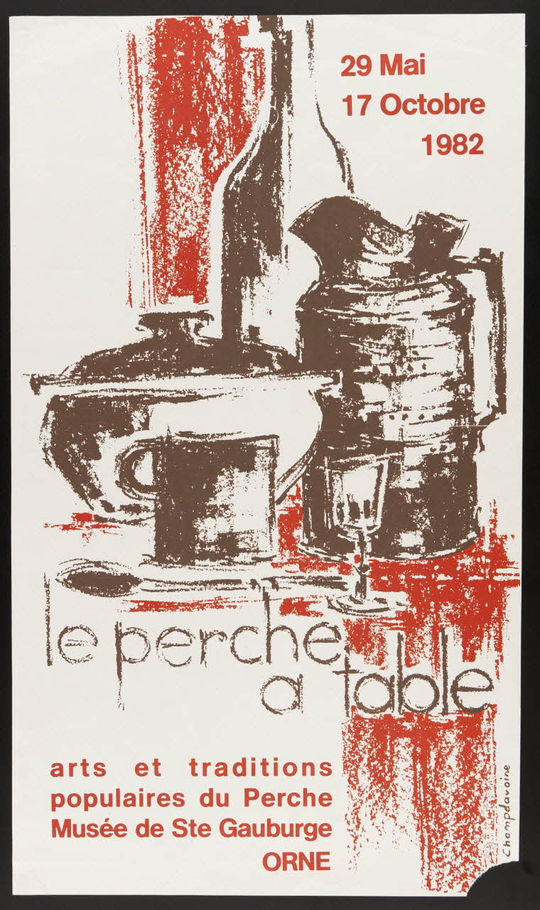 estampe le perche  a table 1982.40.26 Photo