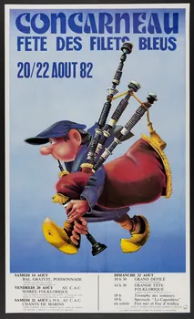 estampe CONCARNEAU  FETE DES FILETS BLEUS 1982.40.29 Photo