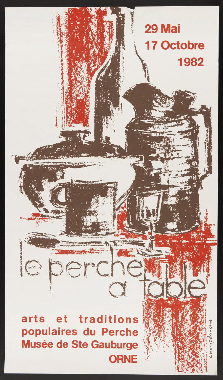 estampe le perche  a table 1982.40.3 Photo