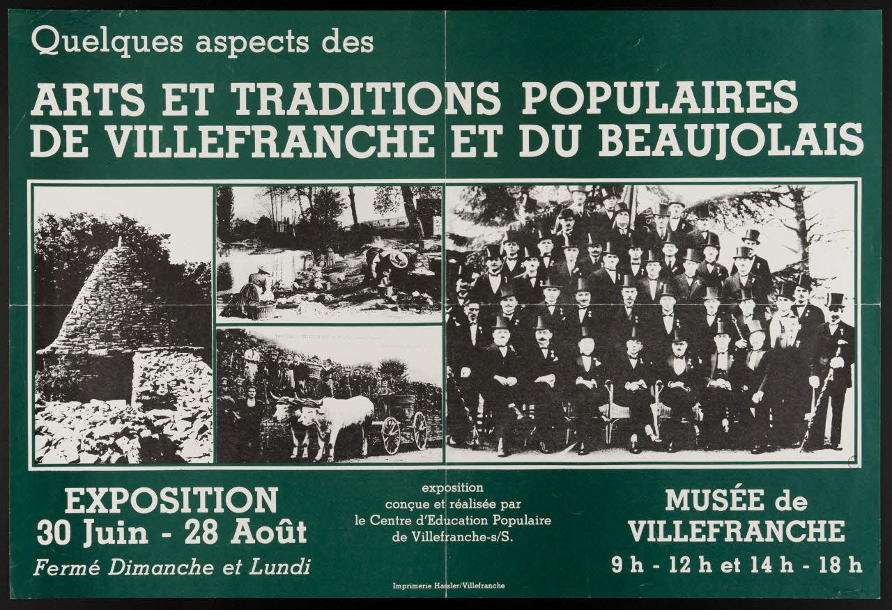 estampe ARTS ET TRADITIONS POPULAIRES  DE VILLEFRANCHE ET DU BEAUJOLAIS 1982.40.38 Photo