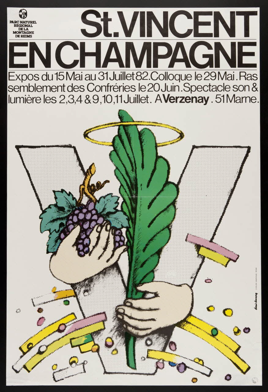 estampe St. VINCENT  EN CHAMPAGNE 1982.40.42 Photo