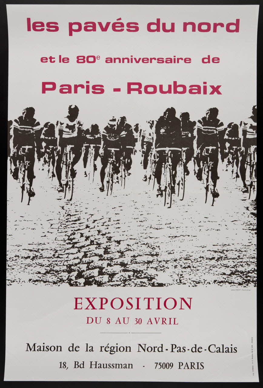 estampe les pavés du nord  et le 80e anniversaire de  Paris - Roubaix 1982.40.9 Photo
