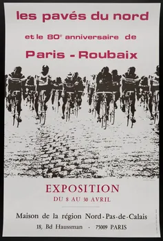 estampe les pavés du nord  et le 80e anniversaire de  Paris - Roubaix 1982.40.9 Photo