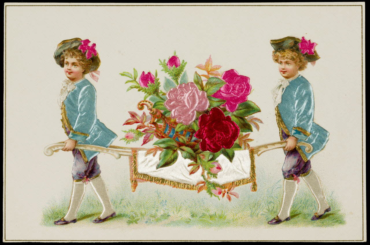 estampe Jeunes garçons transportant des fleurs 1983.23.156 Photo