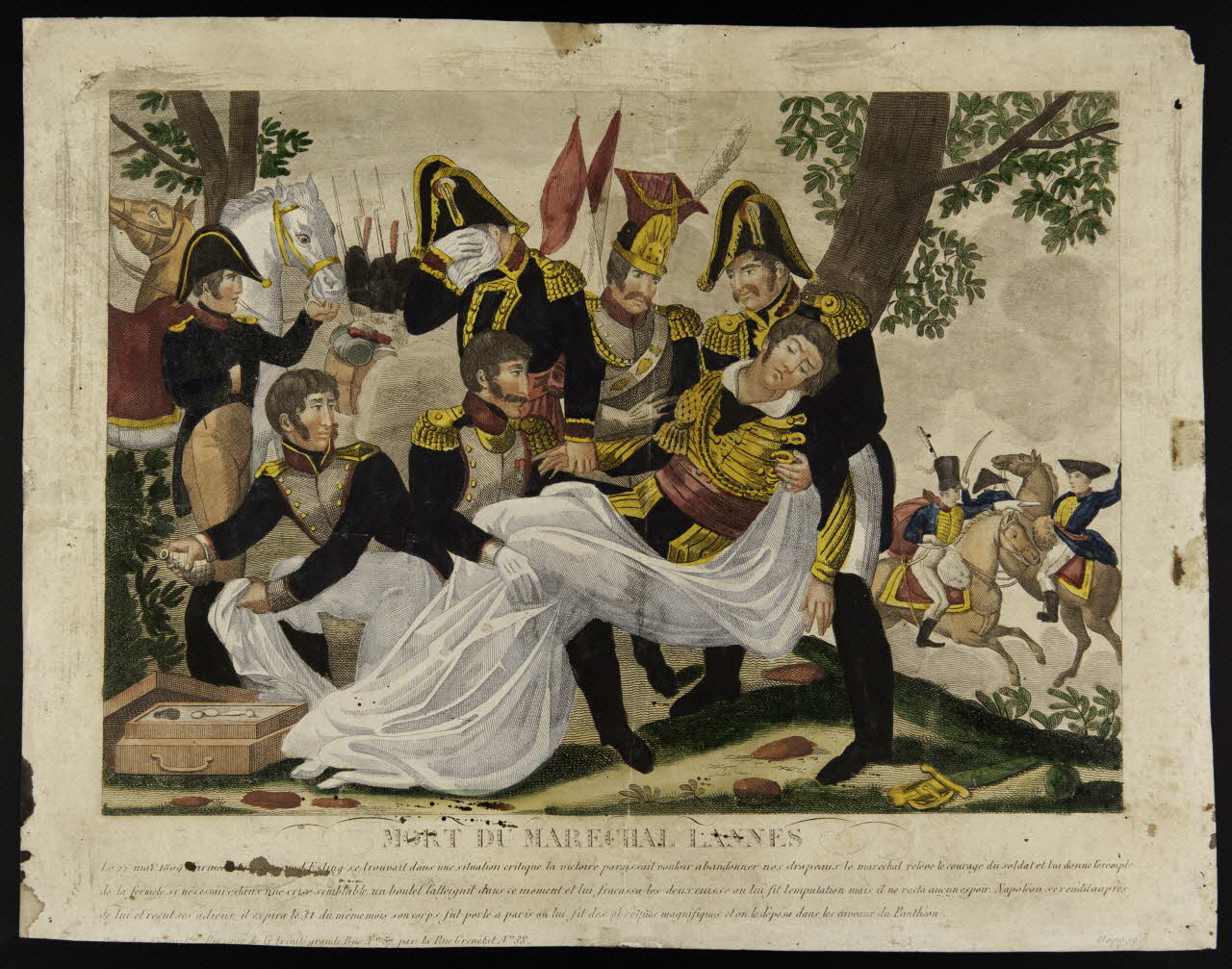 estampe MORT DU MARECHAL LANNES. 1983.3.249 Photo