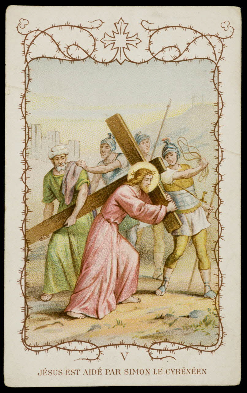 estampe JESUS EST AIDE PAR SIMON LE CYRENEEN 1984.42.17 Photo