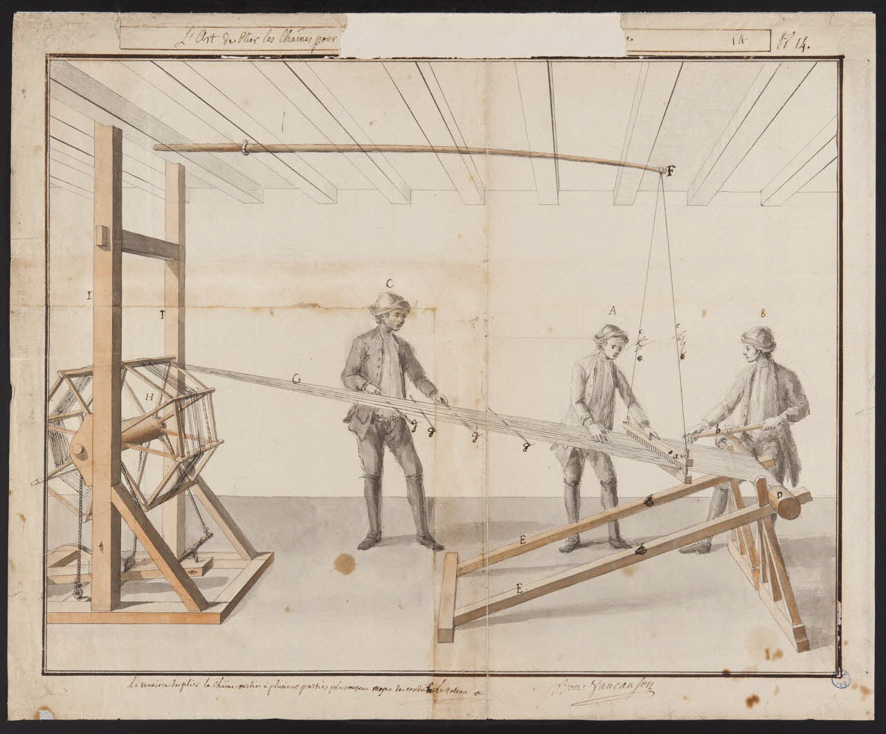 dessin L'Art de Plier les Chaines 1984.12.1 Photo