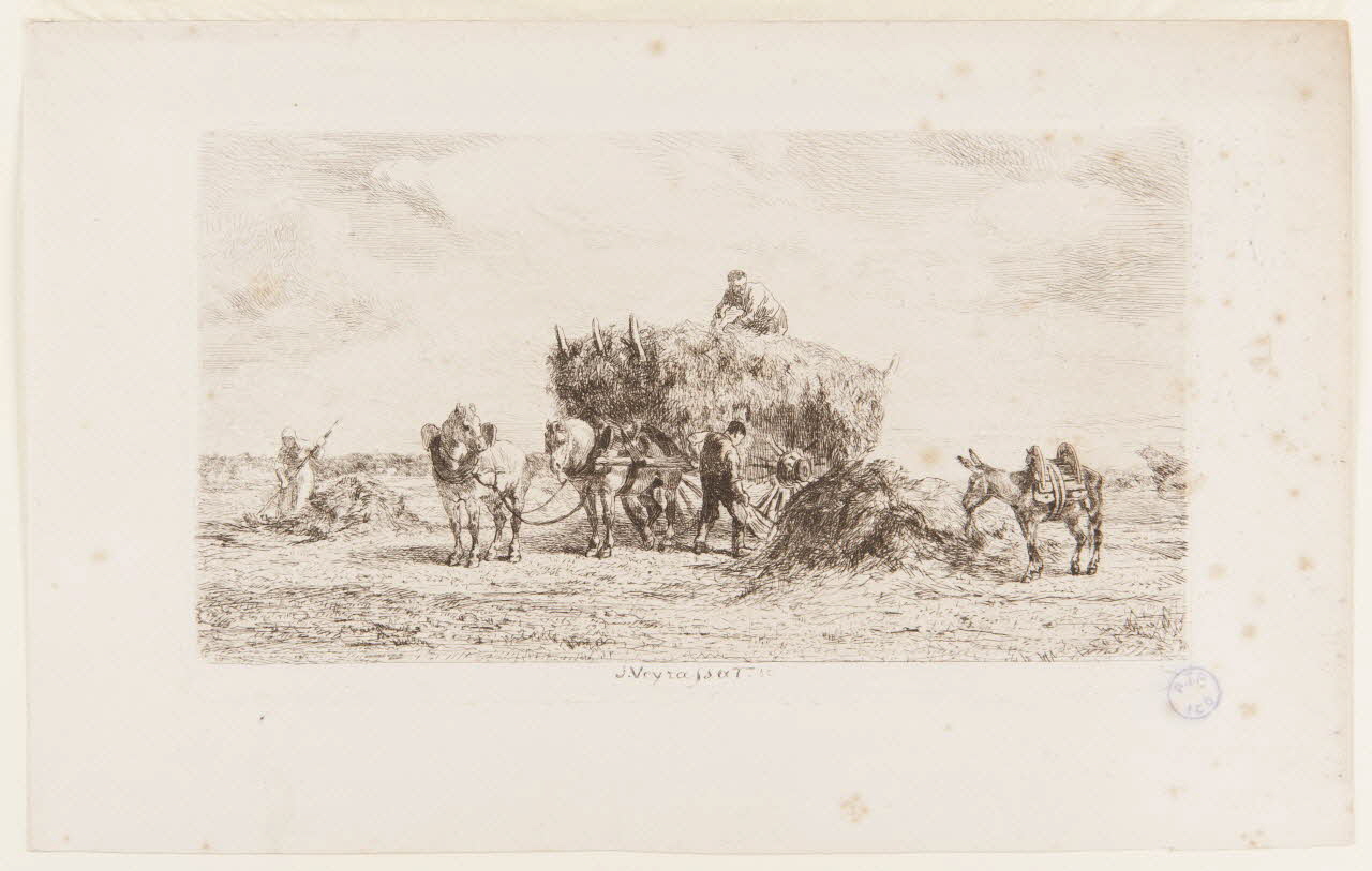 Jules-Jacques Veyrassat ; Cadart, A Et Cie estampe Moissonneurs Paris 1861-1871 1984.3.4 Photo