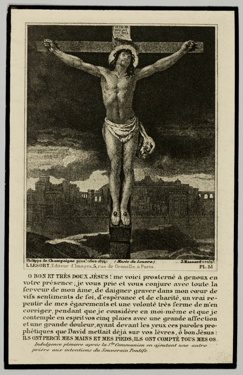 estampe O BON ET TRES DOUX JESUS ! 1984.42.12 Photo