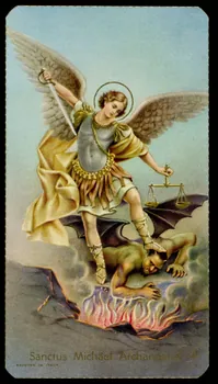 estampe Sanctus Michäel Archangelus, archange saint Michel 1984.42.36  Photo