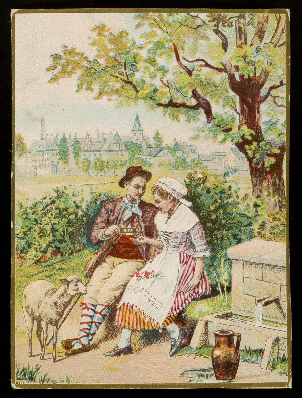 estampe Le berger et la bergère 1984.42.55 Photo