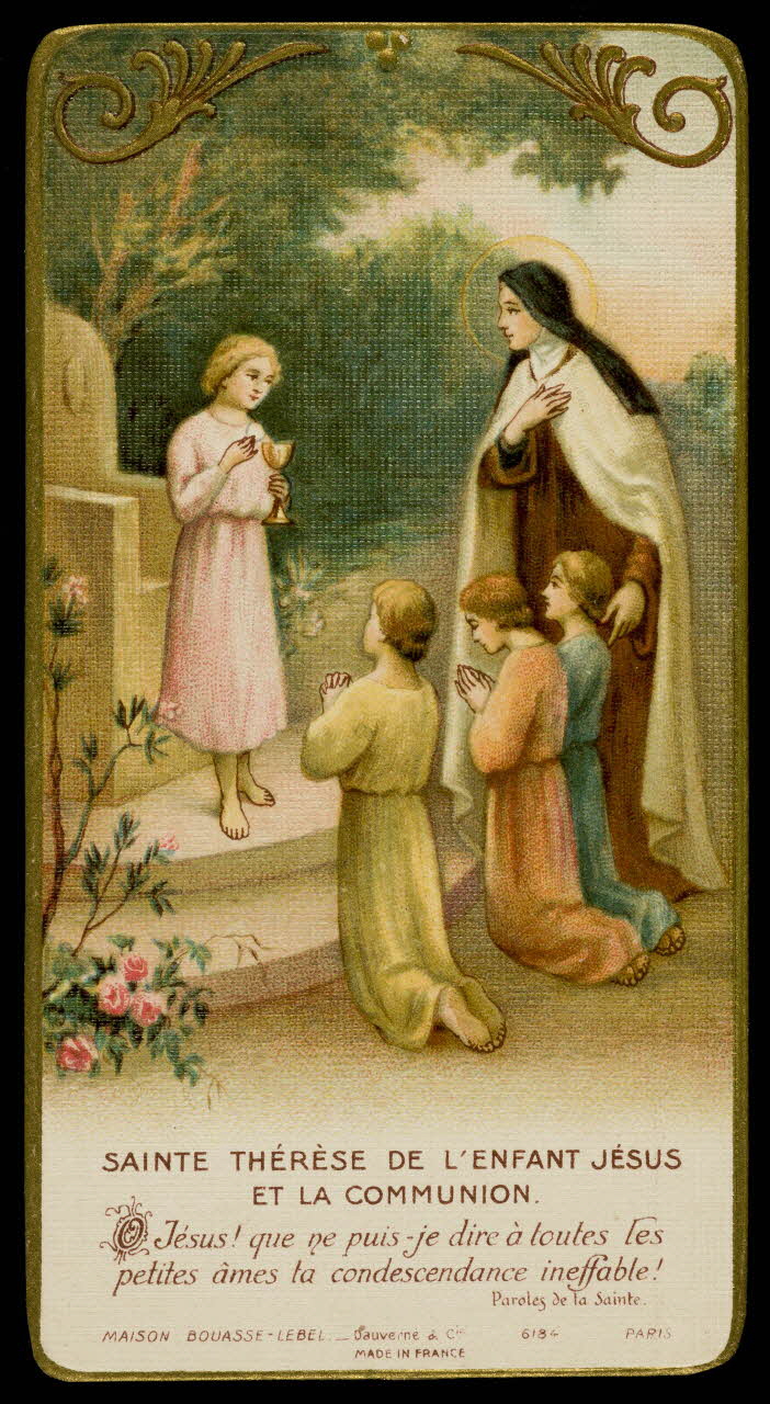 estampe SAINTE THERESE DE L'ENFANT JESUS  ET LA COMMUNION 1984.42.7 Photo