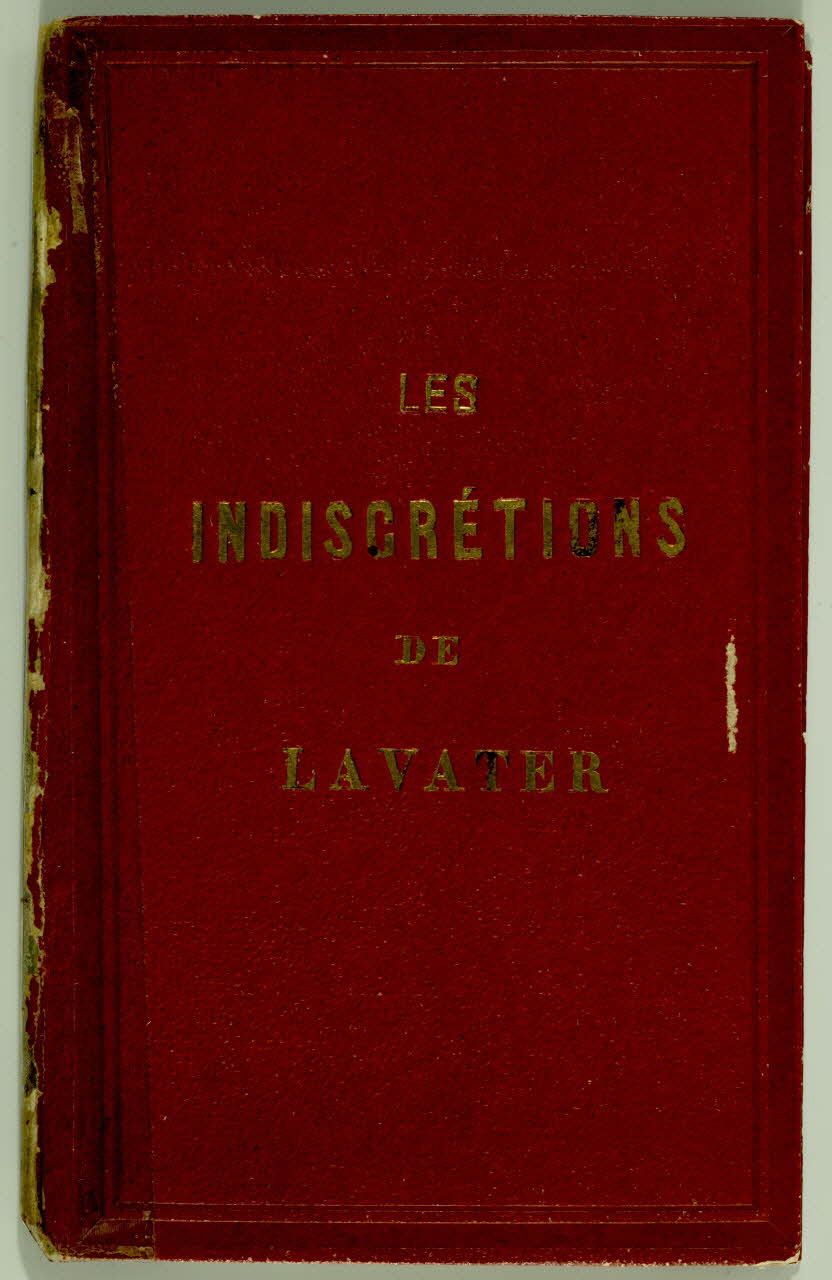 Auguste Bry estampe LES  INDISCRETIONS  DE  LAVATER Ile-de-France, France 1881 1986.21.1 Photo