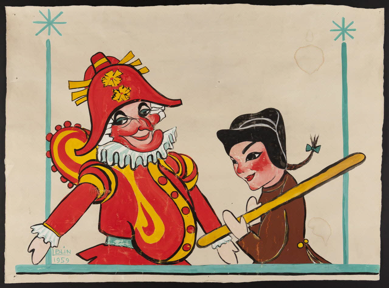 Blin Thomas affiche Affiche : Polichinelle et Guignol 1959 1986.28.7 Photo