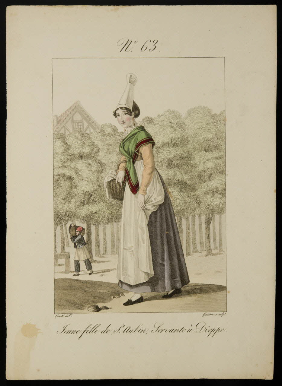 élément d'ensemble Jeune fille de St. Aubin, Servante à Dieppe. 1986.36.7 Photo