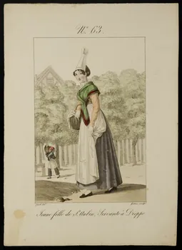 élément d'ensemble Jeune fille de St. Aubin, Servante à Dieppe. 1986.36.7  Photo
