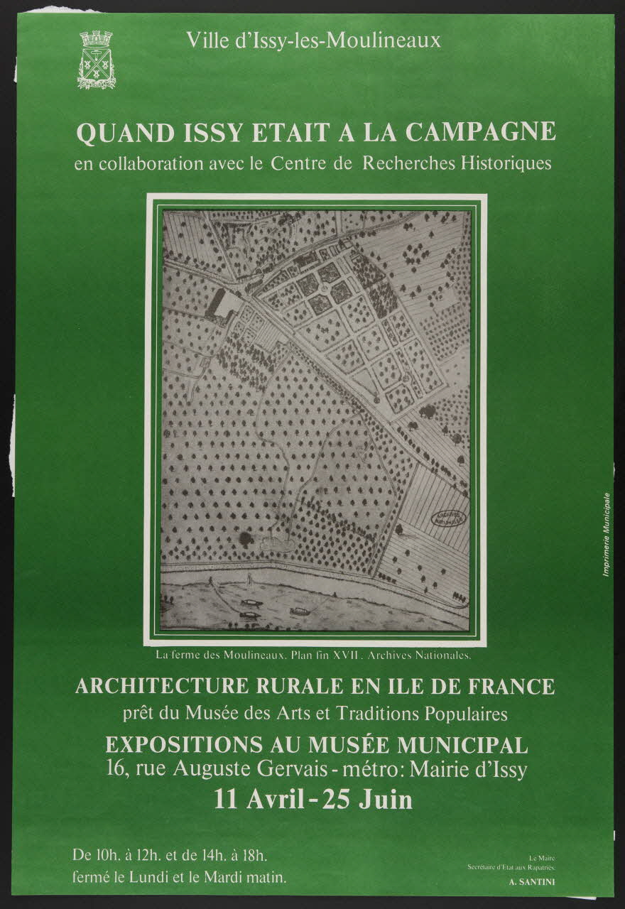 estampe QUAND ISSY ETAIT A LA CAMPAGNE 1986.74.10 Photo