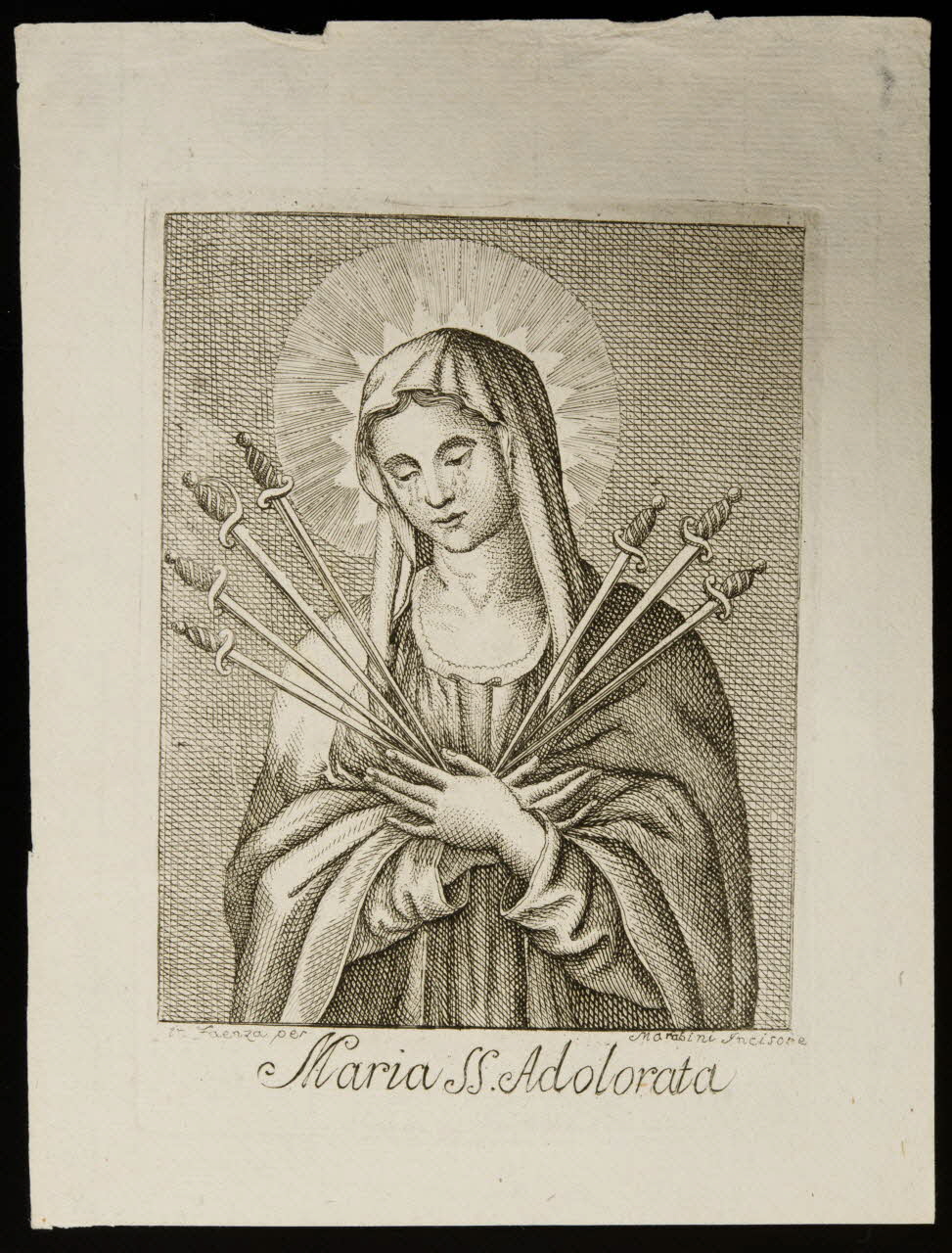estampe Maria SS. Adolorata 1986.74.109 Photo